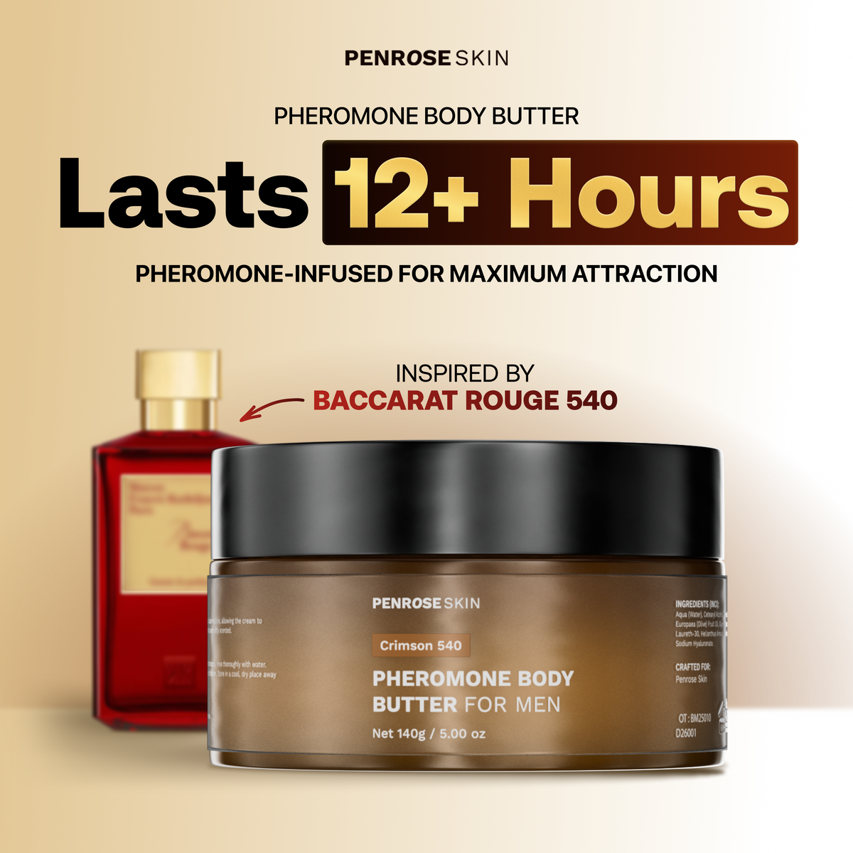 Crimson 540 pheromone body butter, image 1