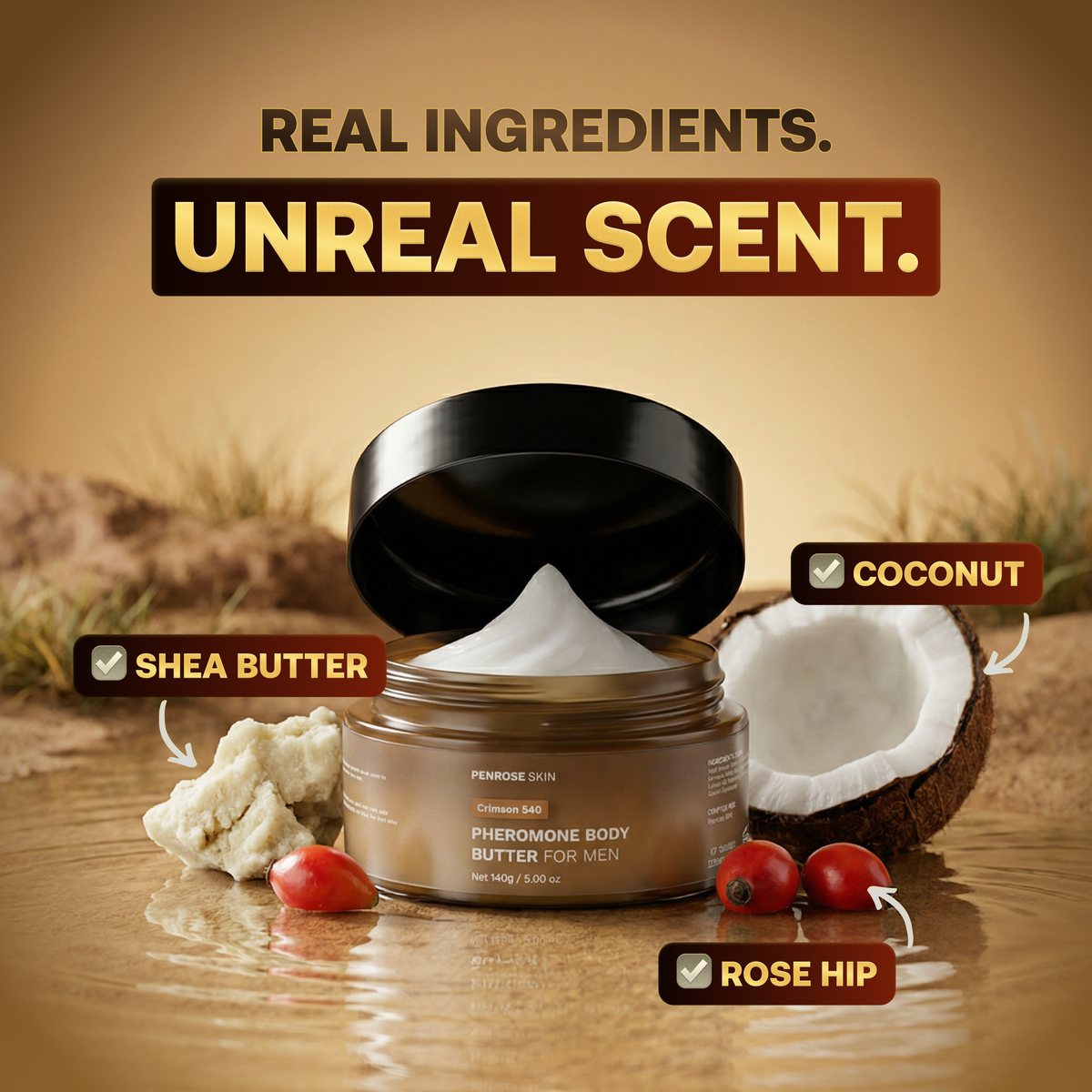 Crimson 540 pheromone body butter, image 3