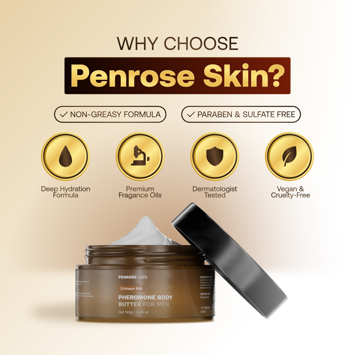 Crimson 540 pheromone body butter, image 5