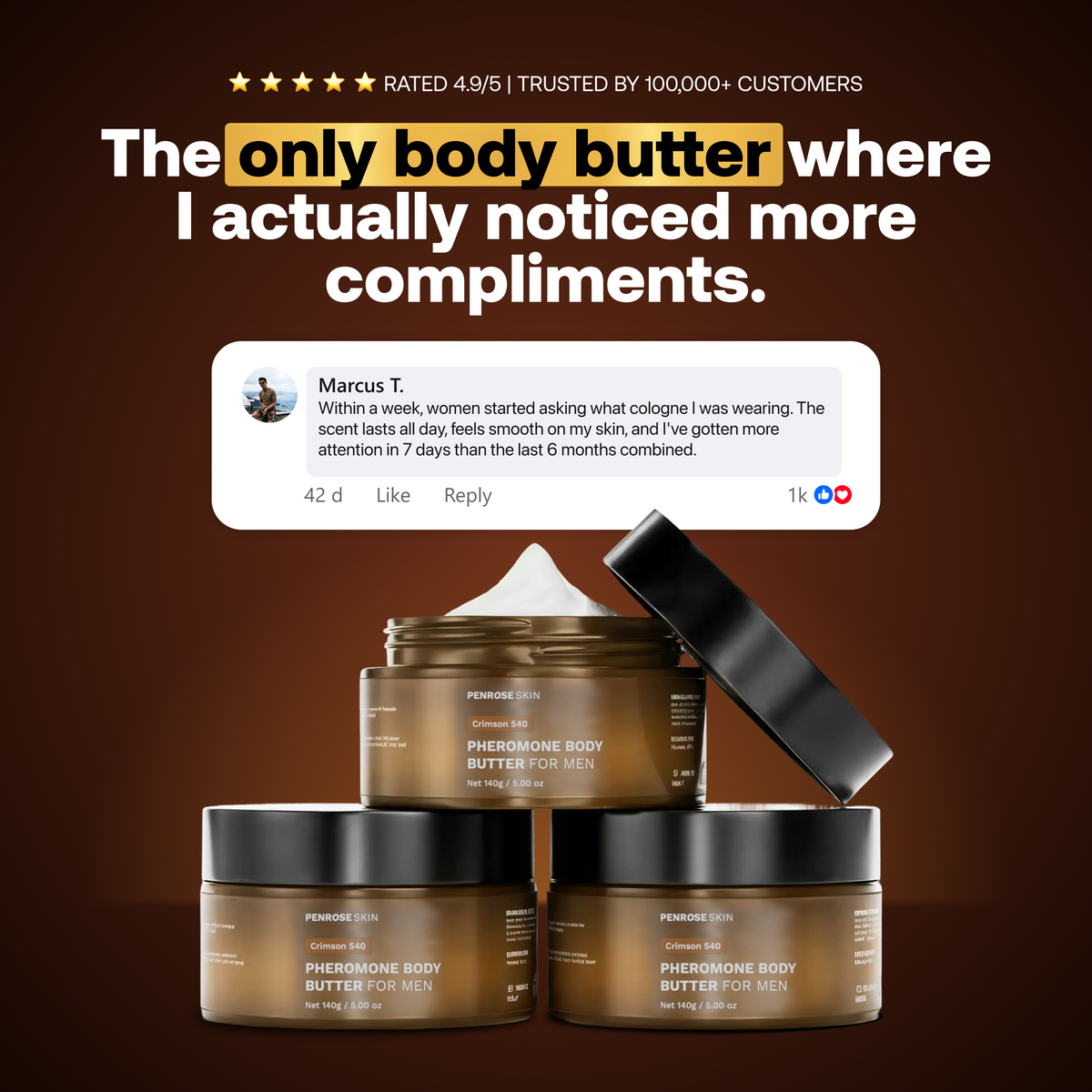 Crimson 540 pheromone body butter, image 6