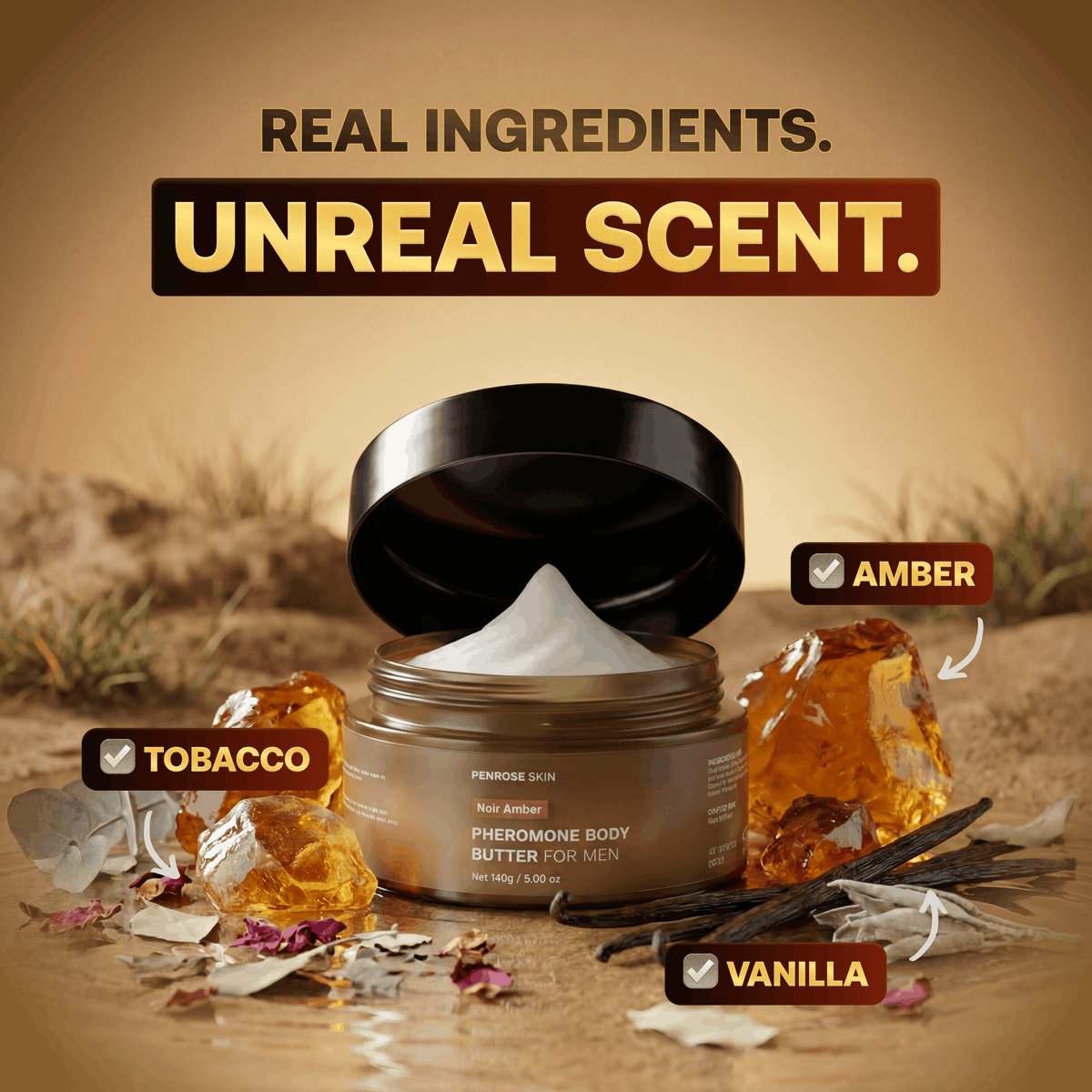 Noir Amber pheromone body butter, image 3