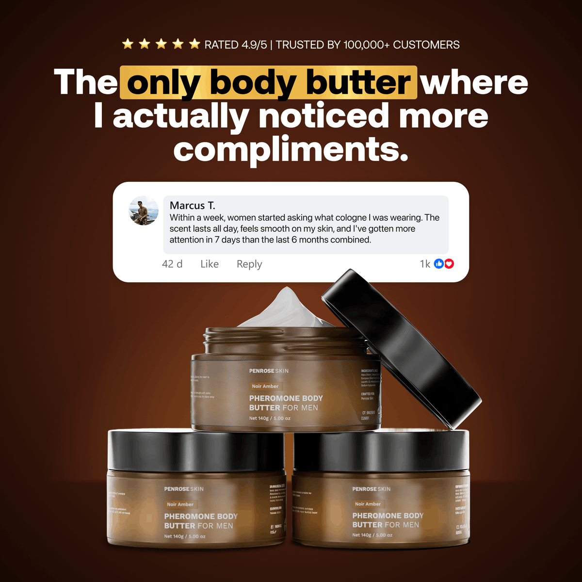 Noir Amber pheromone body butter, image 6