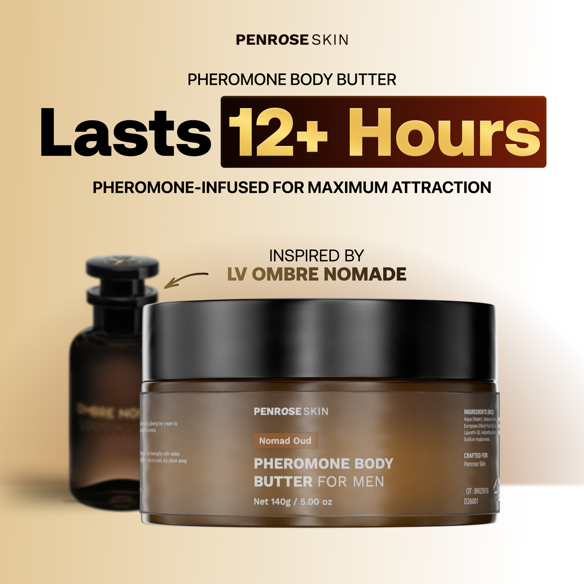Nomad Oud pheromone body butter, image 1