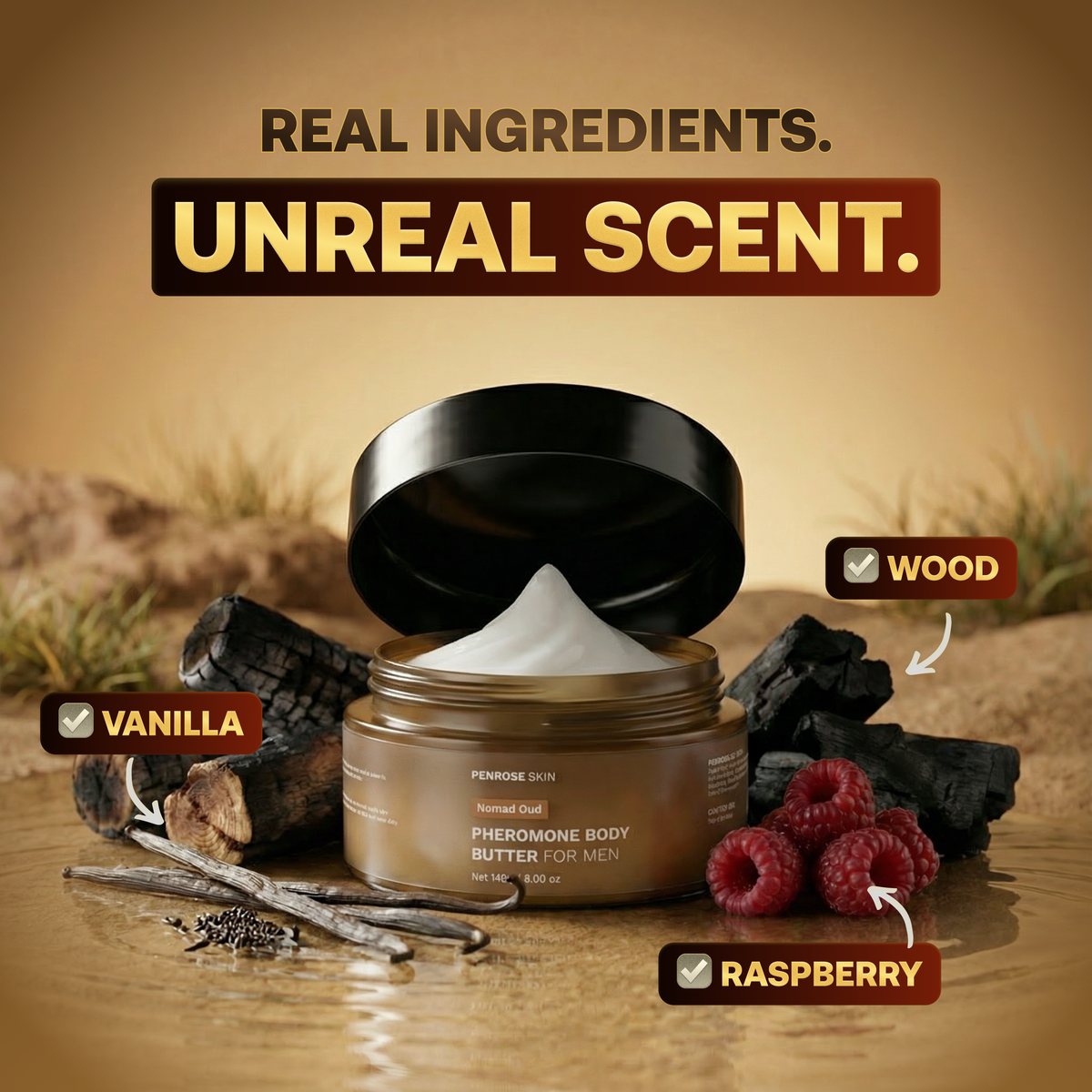 Nomad Oud pheromone body butter, image 3